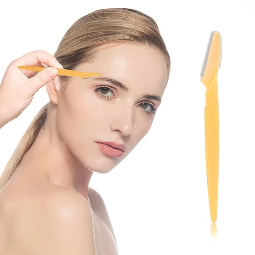Vista 5 de 30 piezas de maquinilla de afeitar de cejas modeladora de cejas afeitadora facial con cubierta de precisión para mujeres y hombres