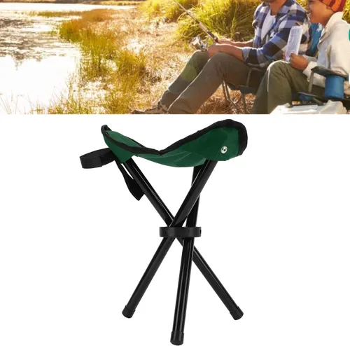 Vista 3 de Taburete trípode para camping, portátil, plegable, ligero, para campamento, senderismo, caza, caminar, pesca, viajes