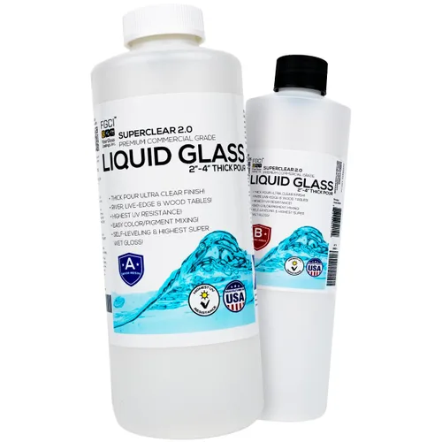 Vista 8 de Superclear Kit de resina epoxi de vertido profundo, 0.75 galones, resina