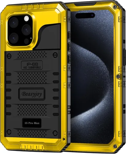 Vista 16 de Beasyjoy Funda de Metal para iPhone SE 2022/2020/8/7, Funda Impermeable Resistente con Protector de Pantalla, Protección de Cuerpo Completo Grado