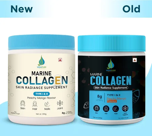 Vista 8 de Vedapure Péptidos marinos de colágeno en polvo, 7.05 onzas Colageno Marino tipo I + proteína vital Fuente de pescado Sin sabor Apoya