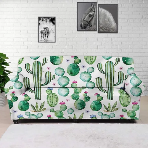 Vista 2 de Horeset Snowy Tree - Funda de sofá para 2 cojines, decoración del hogar, funda protectora de muebles para perro, impermeable y lavable Árbol nevado
