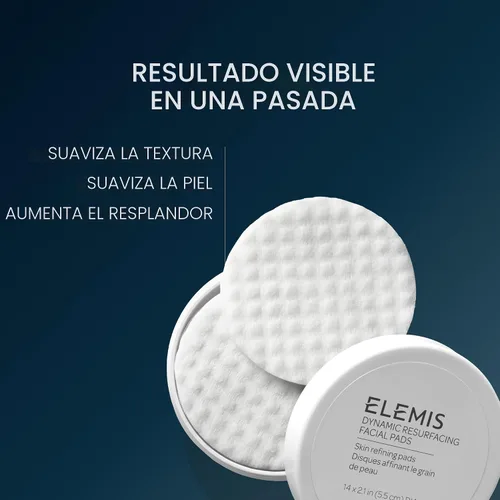 Vista 6 de ELEMIS Almohadillas Faciales de Renovación Dinámica, Almohadillas Faciales Exfoliantes de Tratamiento con Textura Suave