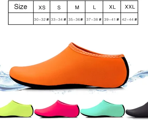Vista 6 de Zapatos de deportes acuáticos descalzos de secado rápido Aqua Yoga Calcetines sin cordones para playa, natación, surf zapatos para hombres, mujeres