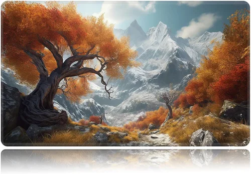 Vista 61 de Tapete de juego para MTG, tapete de juego de cartas, base de goma antideslizante y cosido, tapete de juego TCG de 24 x 14 pulgadas para MTG y otros
