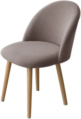 Vista 17 de XMNTG Juego de 4 fundas elásticas de jacquard gris para silla de comedor, con respaldo curvado, fundas para silla de acento modernas de mediados