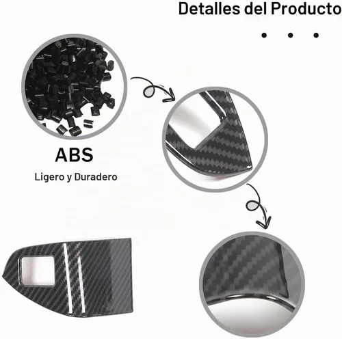 Vista 6 de Marco de botón de interruptor de tapa de depósito de combustible para Honda Pilot 2016-2022/Ridgeline 2017-2023/Passport 2019-2023, accesorios