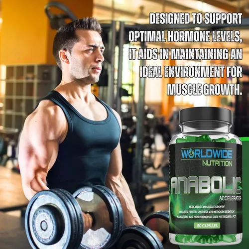 Vista 9 de Worldwide Nutrition Acelerador anabólico - Suplemento diario para hombres - 180 cápsulas - Apoya la energía, la recuperación del entrenamiento