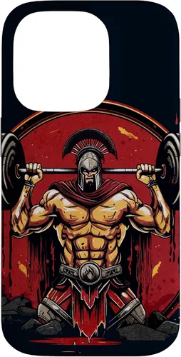 Vista 17 de Spartan - Funda para iPhone 17 con levantamiento de pesas, motivación para el gimnasio