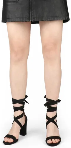 Vista 4 de JOY IN LOVE Sandalias de tacón de bloque grueso de 3 pulgadas para mujer