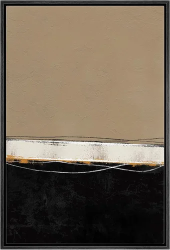 Vista 17 de IDEA4WALL Lienzo enmarcado para pared, acuarela pastel, cordillera, valle, ilustraciones abstractas, naturaleza, arte moderno, bohemio, decorativo