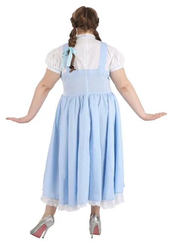 Vista 3 de Disfraz de chica de Kansas deluxe para mujer Multicolor