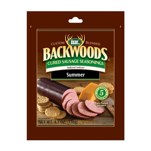 Vista 20 de LEM Products Backwoods Bratwurst – Salchicha curada con condimento, ideal para caza silvestre y carne doméstica, sazona hasta 25 libras de carne