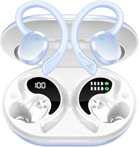 Vista 10 de Auricular Inalámbrico, Auriculares Bluetooth 5.4 de 75Hrs IP7 Impermeables para Deporte, Auriculares Inalámbricos para Correr con ENC Cancelación