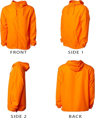 Vista 2 de Global Blank - Chaqueta cortavientos ligera para hombre resistente al agua