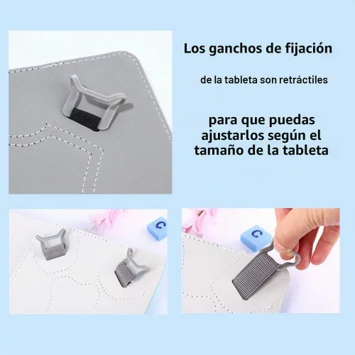 Vista 7 de Funda para Tablet PC de 7''/7.85''/8'', Funda con Soporte Plegable y Sólido, Compatible con Todas las Tabletas PC Universales de 7/7.85/8 pulgadas