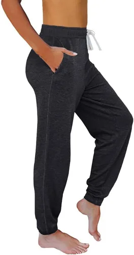 Vista 3 de Paquete de 3 pantalones deportivos para mujer, holgados, cómodos, para yoga, entrenamiento, ropa quirúrgica, casual, a la moda de otoño