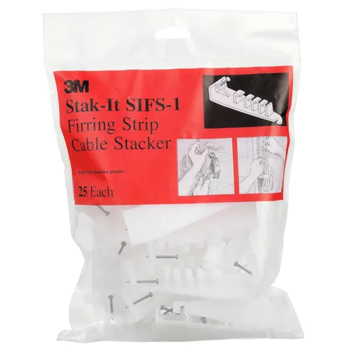 Vista 7 de 3M 80611237092 Apilador SI-1, enruta varios números de cables de manera organizada, blanco Electrical Wire Organizer and Spacer for General Use