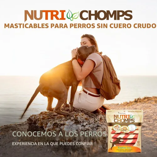 Vista 6 de NutriChomps - Masticables para perros, giros de 6 pulgadas, sabores
