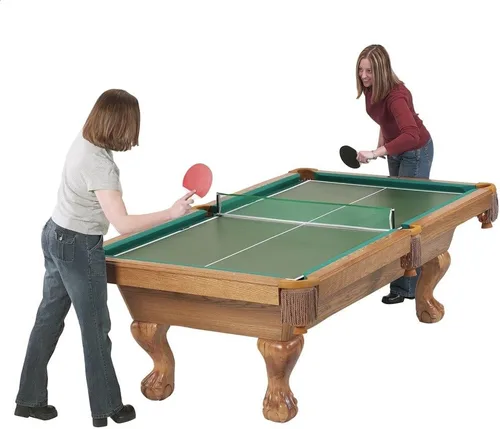 Vista 2 de Viper juego portátil de mesa de ping pong con triple pliegue y mesa de juego con accesorios Trifold 84 X 42 in Tabletop Converts Surfaces to