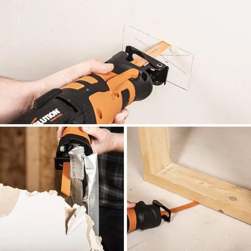 Vista 5 de Evolution Power Tools R230RCP - Sierra de vaivén con 4 cuchillas