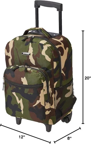 Vista 10 de Rockland, bolsa de viaje de 17 pulgadas, con ruedas., Camuflaje), R01-CAMO