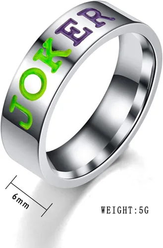 Vista 4 de BICMTE joker ringsNew Joker Lover Couple Stainless Steel Wedding RingsJewelry The Joker His and Hers RingAnniversary