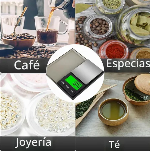 Vista 2 de Báscula digital de bolsillo, escala de gramos, 35.27 oz x 0.00 oz, báscula de alimentos, báscula de joyería, báscula de café, báscula de cocina