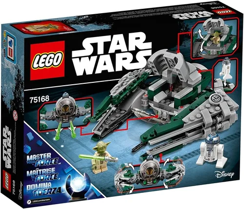 Vista 6 de LEGO Star Wars, juguete de Yoda Jedi con un Starfighter 75168 de Stars Wars