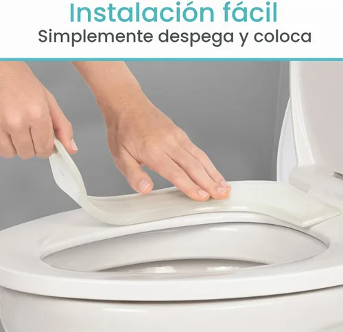 Vista 6 de Vive - Funda de cojín de gel para asiento de inodoro - Almohadilla elevada y acolchada para sillas alargadas, estándar y para inodoro Transparente