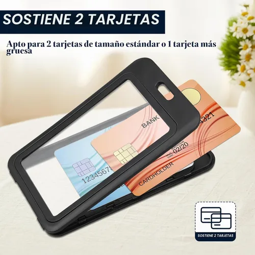 Vista 4 de Paquete de 3 soportes verticales para tarjetas de identificación