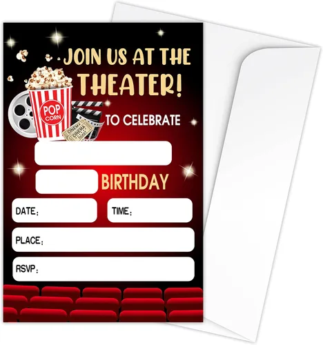 Vista 7 de All Star - Tarjetas de invitaciones para fiestas de cumpleaños, suministros para fiestas deportivas para niños, niños o niñas, 20 invitaciones