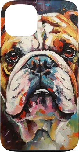 Vista 7 de Funda para iPhone 14 Pro Max English Bulldog Pet Paw Men Women Dog Lover