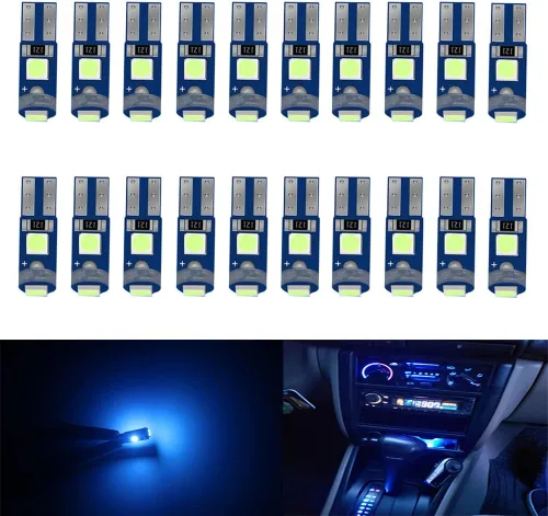 Vista 7 de 10 unidades de bombillas LED T5 17 18 27 37 58 70 73 74 79 85 86 2721 con chips 3030 para mapa, tablero, panel de instrumentos, cúpula, luces