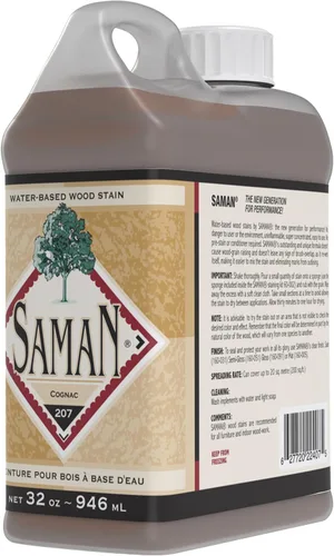 Vista 48 de SamaN Tinte interior para madera a base de agua, tinte natural para muebles, molduras, paneles de madera, gabinetes (colonial TEW-205-32, 32 oz)