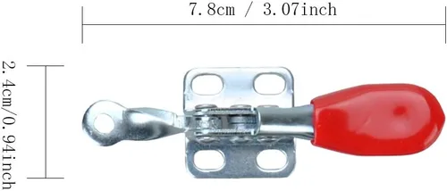 Vista 4 de 4PCS Palanca Abrazadera 201A Herramienta de Mano 60 lbs / 27kg Capacidad de Sostención Antideslizante Horizontal Herramienta de Liberación Rápida