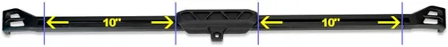 Vista 7 de IAG I-Line - Riel de montaje para tablero con soporte de bola para Ford Bronco 2021+, no deportivo Monta teléfonos, cámaras, detectores de radar