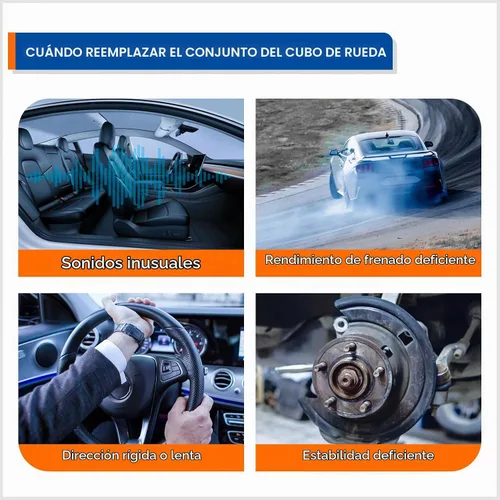 Vista 7 de MACEL 515050 Conjunto de rodamiento de cubo de rueda delantera compatible con Ford Explorer 2002-2005, Lincoln Aviator 2003-2005, Mercury