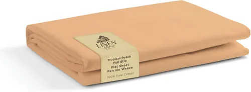 Vista 39 de Sábanas de 100% algodón percal, tamaño individual, 1 sábana encimera, ropa de cama fresca, resistente y transpirable, celeste