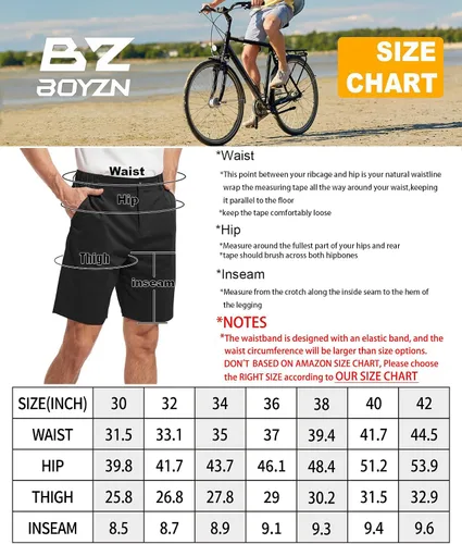 Vista 6 de Boyzn Pantalones cortos de golf con entrepierna de 9 pulgadas para hombre, pantalones cortos de vestir casuales para el trabajo, pantalones cortos