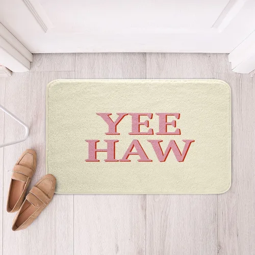Vista 17 de Feelyou Tapetes de baño estampados, con patrón de sombrero occidental, para niños y niños, vaquera rosa, para ducha, accesorios de baño abstractos