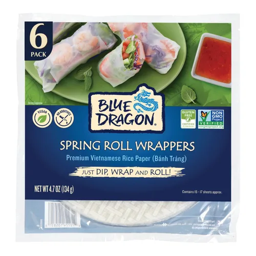 Vista 10 de Blue Dragon Envoltorio para Rollitos de Primavera, 4.7 onzas