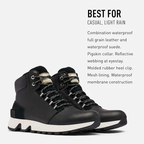 Vista 3 de Sorel Tenis impermeables Mac Hill Mid LTR para hombre, Nieve