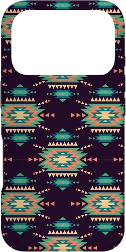 Vista 30 de Unique Western Black Turquoise Navajo Aztec Pattern Case for iPhone 17