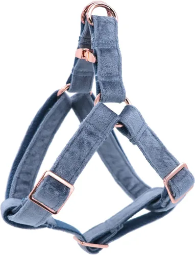Vista 8 de ARING PET Arnés halter para perro, arnés de terciopelo para perro, arnés halter para perro sin tirones, arnés ajustable resistente para perros