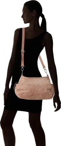 Vista 6 de Piel Leather Bolso bandolera con cremallera superior, Toffee, Bolso de hombro con cremallera superiorHobo cruzado