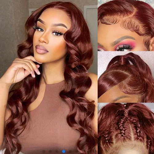 Vista 17 de Pelucas de cabello humano ondulado con encaje frontal transparente HD de 13 x 6 pulgadas, densidad del 200 %, sin pegamento, con pelitos de bebé