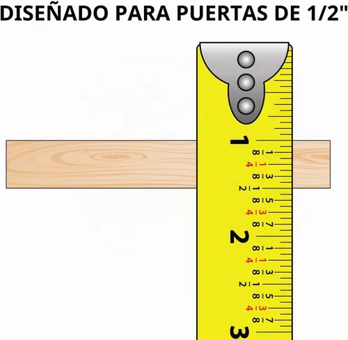 Vista 3 de Outwater Pista de puerta corredera de aluminio de 36 pulgadas para paneles de madera de 1/2 pulgadas, acabado de molino
