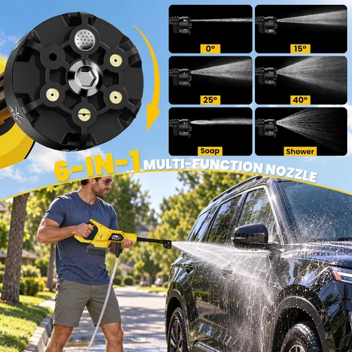 Vista 5 de Lavadora portátil inalámbrica para batería Dewalt de 20 V, 1200 PSI