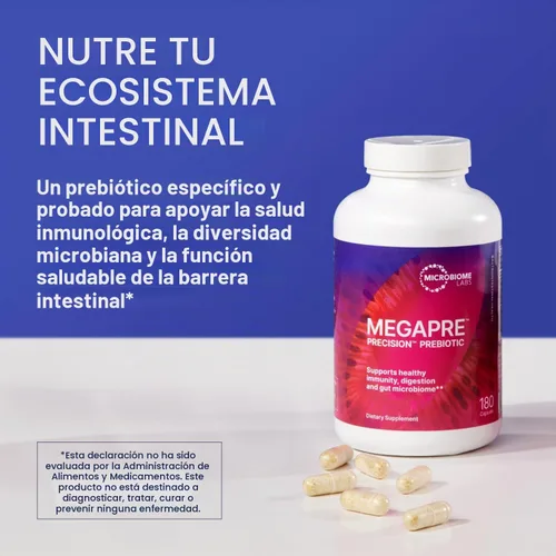Vista 5 de Microbiome Labs MegaSporeBiotic (60 cápsulas) + MegaPre (180 cápsulas) Paquete de probióticos prebióticos – Probiótico a base de esporas